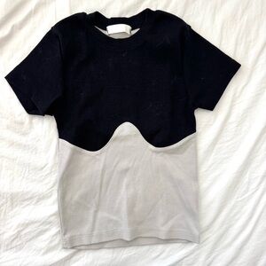 Source Unknown Black and Gray T-Shirt